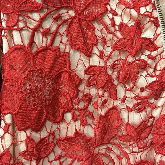 Red Floral Crochet Dress (JUNIOR SIZE) - Picture 11 of 15